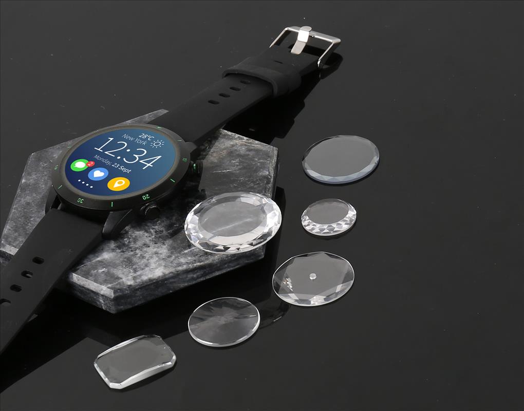 多面切割（鉆石面切割）藍寶石玻璃表盤